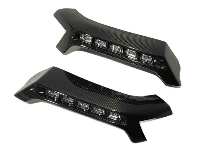 Carbon Brabus Lower Lip with Nolden LEDs for Mercedes-Benz G-Class W463 4x4
